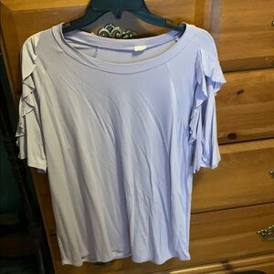 Sew In Love Ruffled White Short Sleeve Top